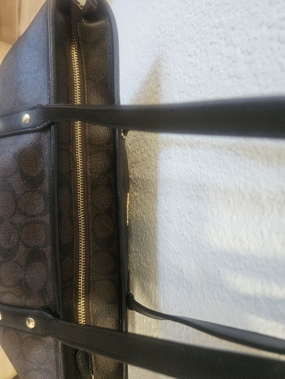 Coach City Zip Brown Signature Tote Bag - Picture 16 of 16